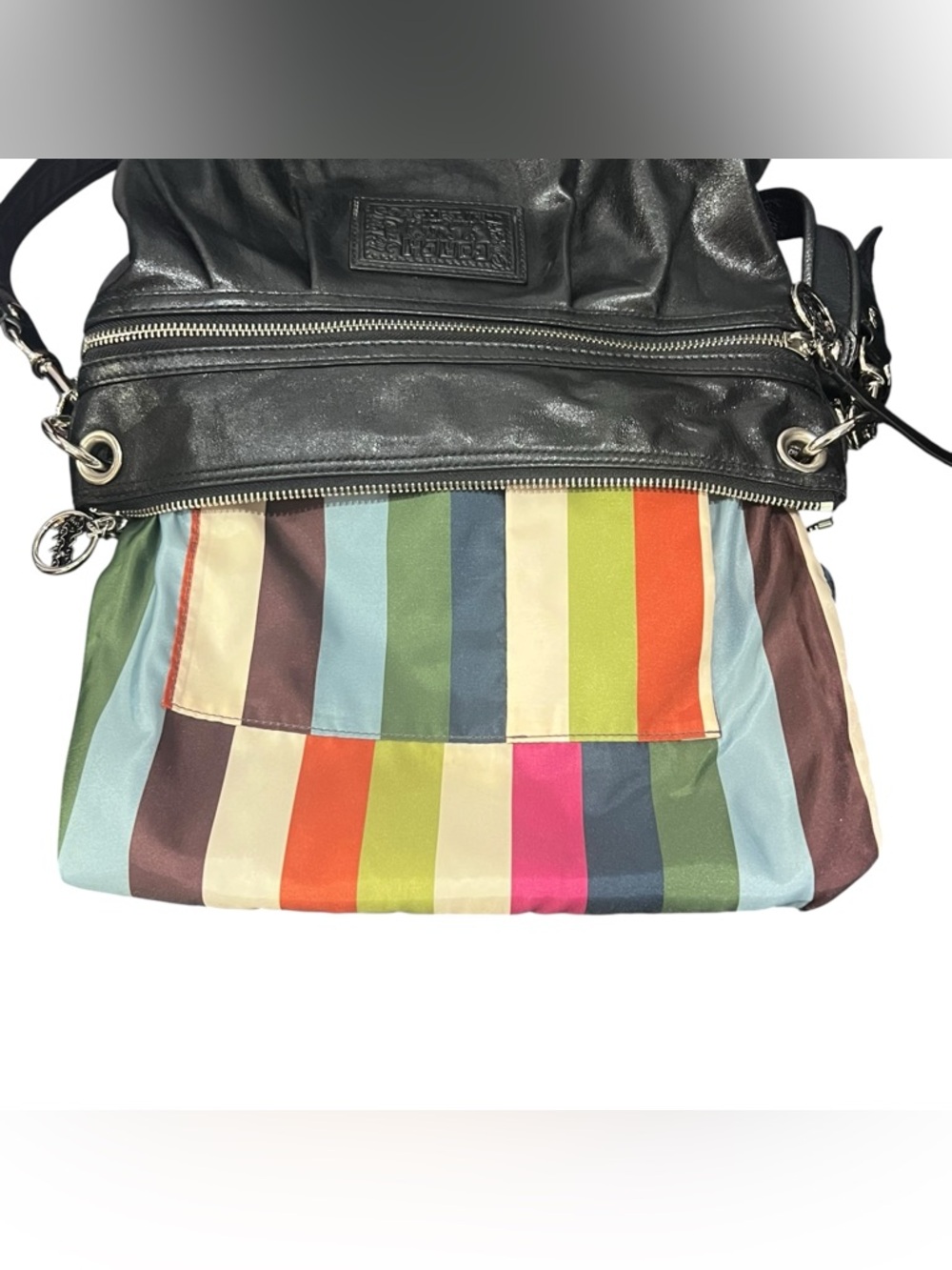 Coach Poppy Black Leather Bag 2010 Style 17048 - Picture 10 of 11